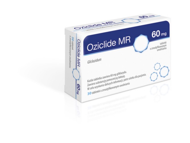 Oziclide MR interakcje ulotka tabletki o zmodyfikowanym uwalnianiu 60 mg 30 tabl.