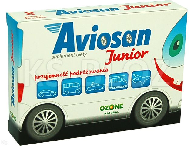 Ozone Aviosan Junior interakcje ulotka tabletki do ssania  8 tabl.