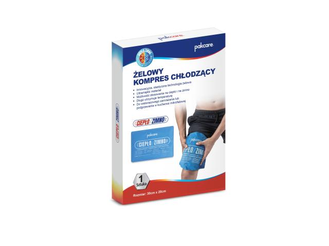 Pakcare Kompres chłodzący ciepło-zimno żelowy AGFX51 30 x 20 cm interakcje ulotka kompres  1 szt.