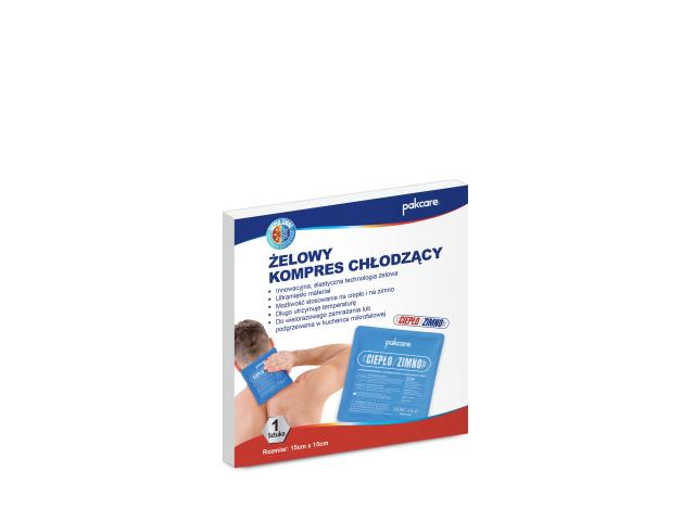 Pakcare Kompres żelowy chłodzący ciepło-zimno AGFX50 15 x 15 cm interakcje ulotka kompres - 1 szt.