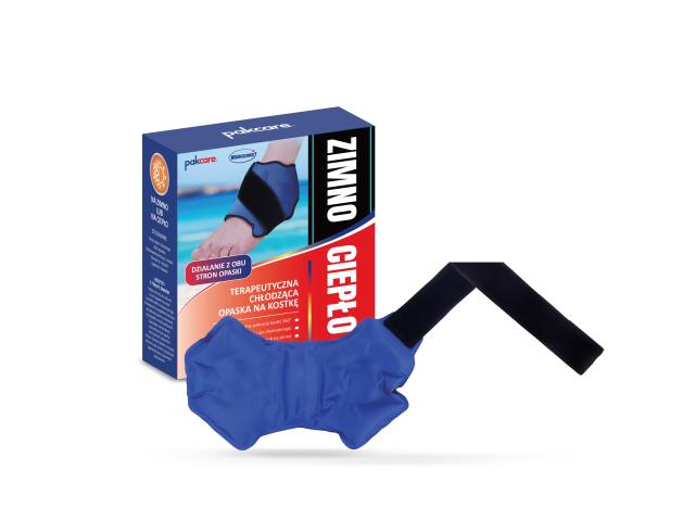 Pakcare Opaska terapeutyczna na kostkę chłodząca ciepło-zimno AGJH05 25 x 15,5 cm interakcje ulotka opaska - 1 szt.