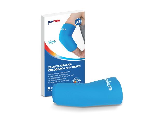 Pakcare Opaska żelowa na łokieć chłodząca ciepło-zimno ACBX03 XS interakcje ulotka opaska - 1 szt.