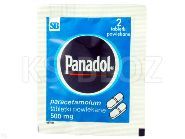 Panadol interakcje ulotka tabletki powlekane 500 mg 2 tabl.