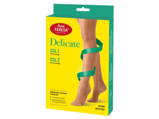 Pani Teresa Medica Delicate Rajstopy uciskowe CCL2 23-32 mmHg długie czarny PT 0434 S PLUS interakcje ulotka rajstopy przeciwżylakowe - 1 szt.