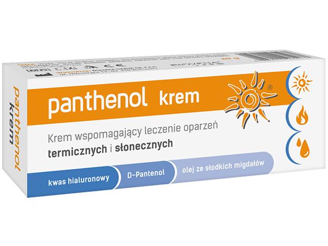 Panthenol Krem wspomagający leczenie oparzeń termicznych i słonecznych interakcje ulotka krem  30 g