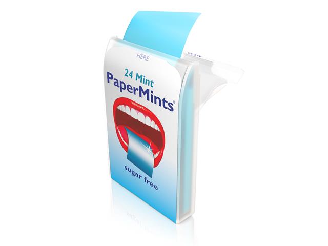 Papermints Listki do ust odświeżające miętowe interakcje ulotka listek rozpuszczający się w ustach  24 szt.