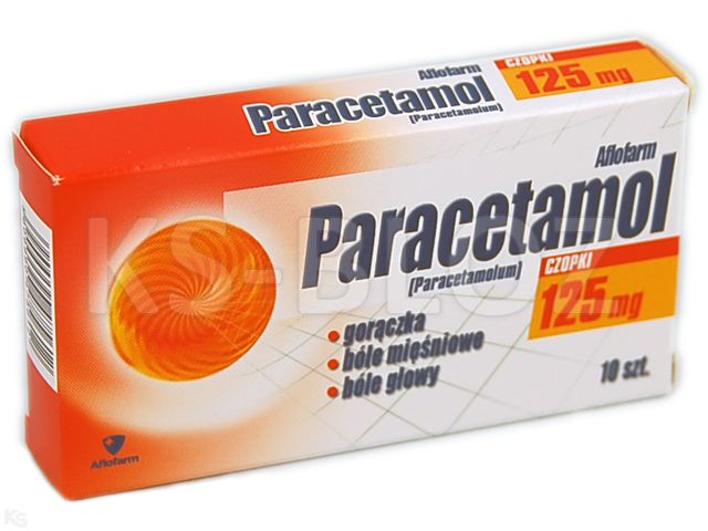 Paracetamol Aflofarm interakcje ulotka czopki doodbytnicze 125 mg 10 czop.