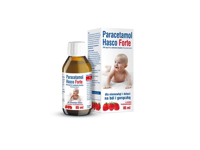 Paracetamol Hasco Forte interakcje ulotka zawiesina doustna 240 mg/5ml 85 ml
