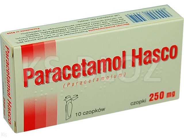 Paracetamol Hasco interakcje ulotka czopki doodbytnicze 250 mg 10 czop.