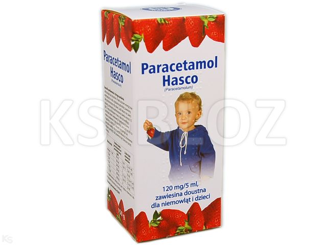 Paracetamol Hasco interakcje ulotka zawiesina doustna 120 mg/5ml 150 g (but.)