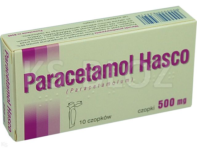 Paracetamol Hasco interakcje ulotka czopki doodbytnicze 500 mg 10 czop.