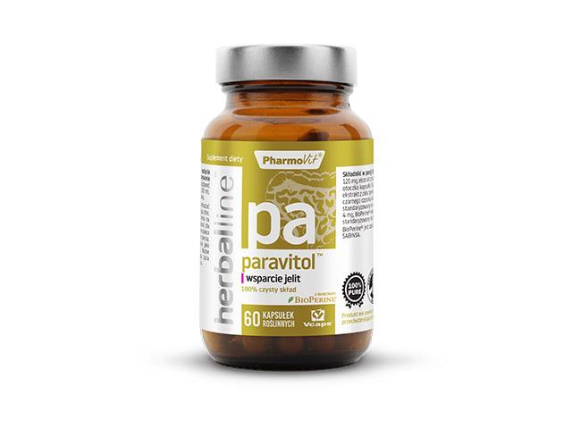 paravitol™ wsparcie jelit Herballine Pharmovit interakcje ulotka kapsułki  60 kaps.
