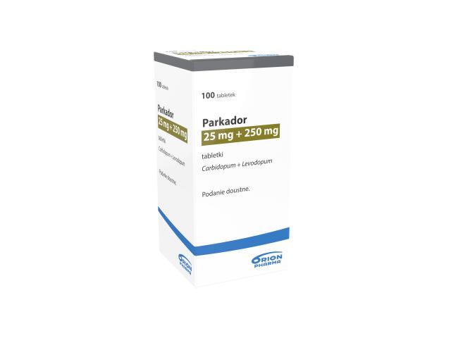 Parkador interakcje ulotka tabletki 250mg+25mg 100 tabl.