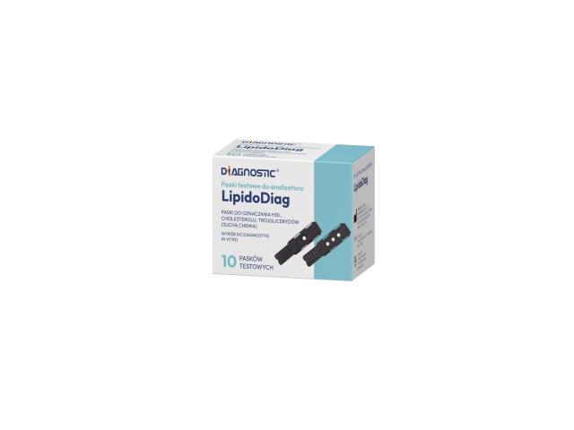Paski testowe do analizatora LipidoDiag interakcje ulotka test paskowy - 10 szt.