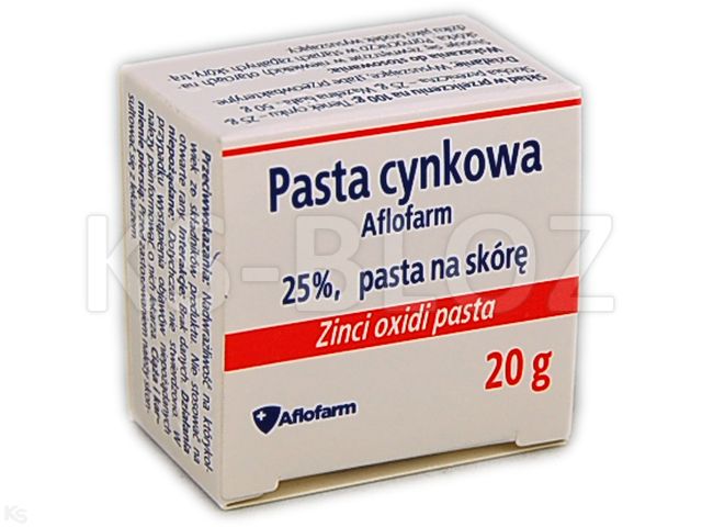 Pasta cynkowa Aflofarm interakcje ulotka pasta na skórę  20 g