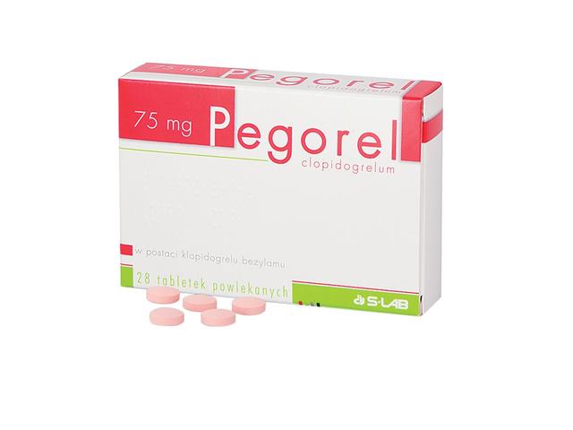 Pegorel interakcje ulotka tabletki powlekane 75 mg 28 tabl.