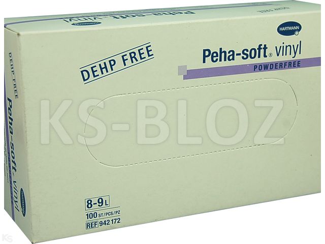 Peha-Soft Rękawice bezpudrowe vinyl XL interakcje ulotka rękawice - 100 szt.