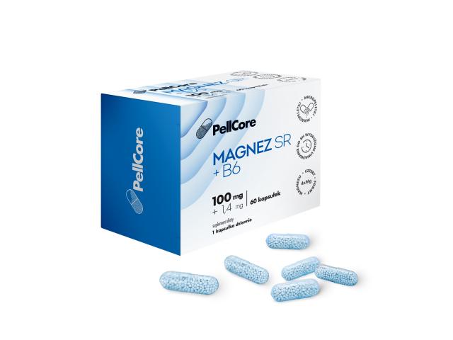 PellCore Magnez SR + B6 interakcje ulotka kapsułki twarde  60 kaps.