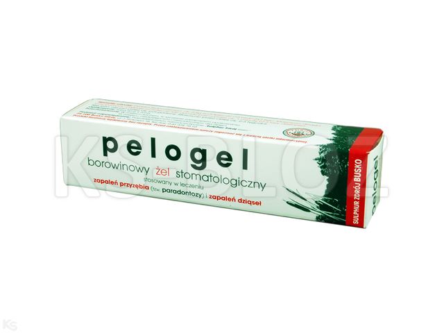 Pelogel Żel stomatologiczny borowinowy interakcje ulotka żel do stosowania na dziąsła 800 mg/g 40 g (tub.)