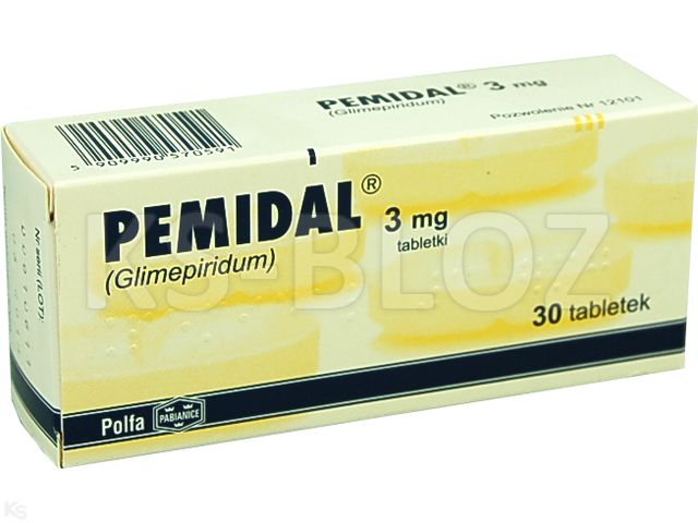 Pemidal interakcje ulotka tabletki 3 mg 30 tabl.