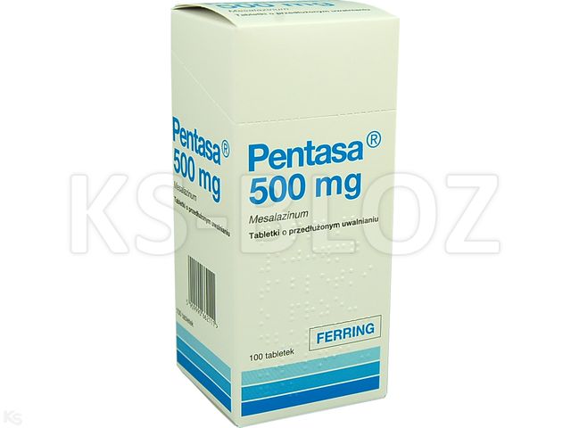 Pentasa interakcje ulotka tabletki o przedłużonym uwalnianiu 500 mg 100 tabl. | blistry