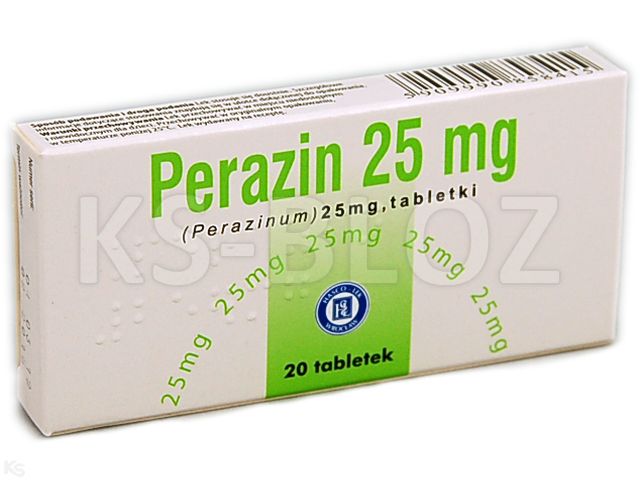 Perazin 25 mg interakcje ulotka tabletki 25 mg 