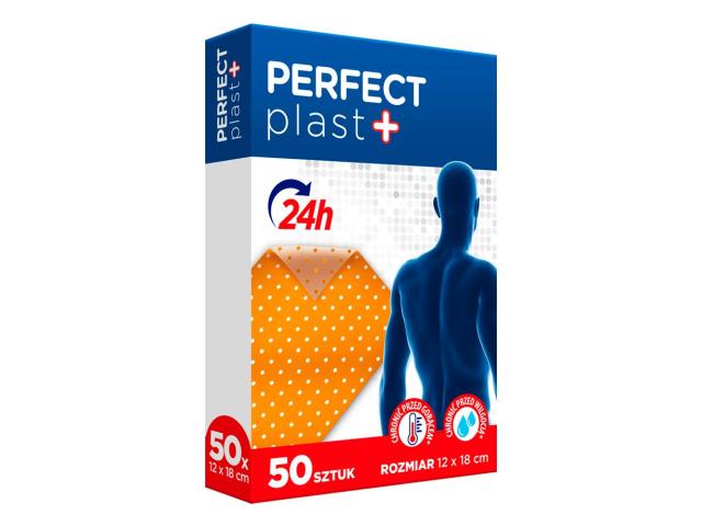 Perfect Plast Plaster pielęgnacyjny z dodatkiem oleju z imbiru 12 x 18 cm interakcje ulotka plaster - 50 szt.