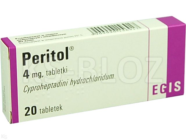 Peritol interakcje ulotka tabletki 4 mg 20 tabl.