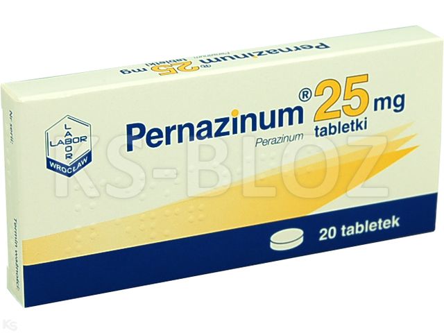 Pernazinum interakcje ulotka tabletki 25 mg 20 tabl. | 1x20