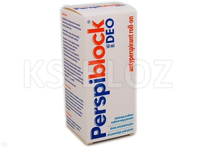Perspiblock Deo roll-on nadmierna potliwość interakcje ulotka   50 ml