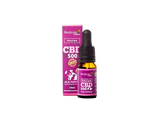 PETS CARE CBD500 interakcje ulotka olej - 10 ml