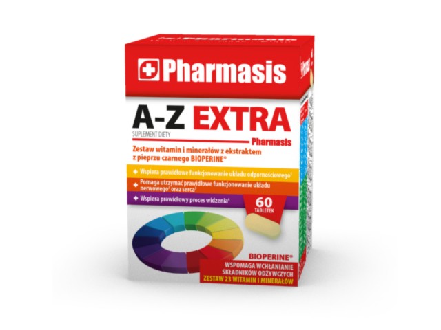 Pharmasis A-Z Extra interakcje ulotka tabletki  60 tabl.