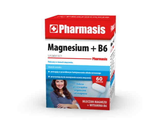 Pharmasis Magnesium + B6 interakcje ulotka tabletki  60 tabl.