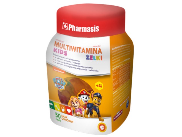 Pharmasis Multiwitamina Kids Psi Patrol Żelki interakcje ulotka   50 szt.