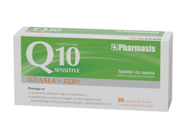 Pharmasis Q10 Sensitive dziąsła i zęby interakcje ulotka tabletki do ssania  30 tabl.