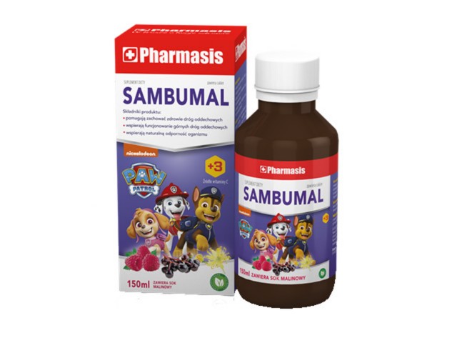 Pharmasis Sambumal Psi Patrol powyżej 3 lat interakcje ulotka syrop  150 ml