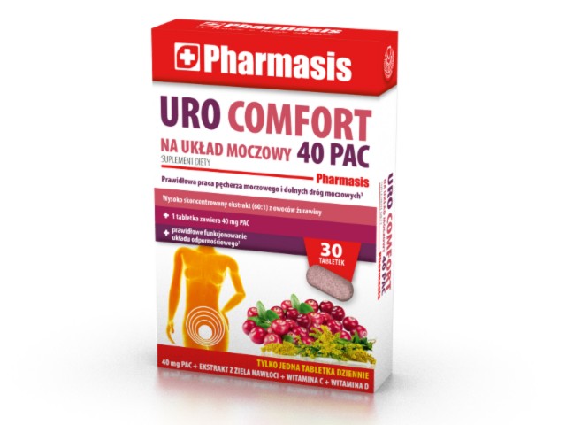 Pharmasis Uro Comfort Na Układ Moczowy interakcje ulotka tabletki  30 tabl.