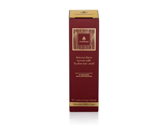 Pharmedis Renova Face Serum With Hyaluronic Acid Serum do twarzy z kwasem hialuronowym interakcje ulotka serum  30 ml