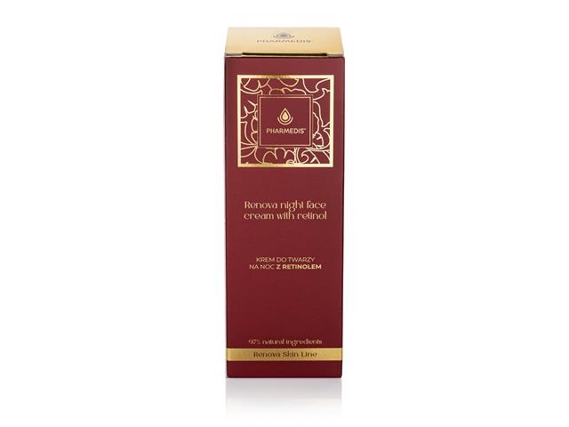 Pharmedis Renova Night Face Cream With Retinol Krem do twarzy na noc z retinolem i bakuchiolem interakcje ulotka krem - 50 ml