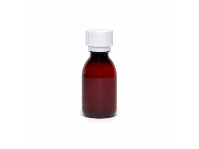Pharmitis Butelka 100 ml jałowa z zakrętką CR i pierścieniem gwarancyjnym PET gwint fi 28 mm interakcje ulotka butelka - 1 szt.