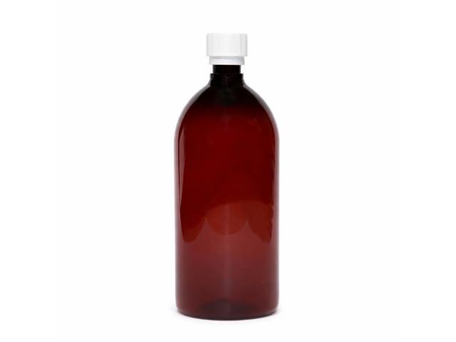 Pharmitis Butelka 1000 ml jałowa z zakrętką CR i pierścieniem gwarancyjnym PET gwint fi 28 mm interakcje ulotka butelka - 1 szt.