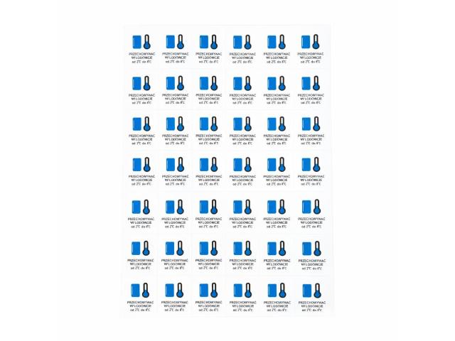 Pharmitis Etykieta informacyjna samoprzylepna Przechowywać w lodówce interakcje ulotka etykieta - 54 szt.