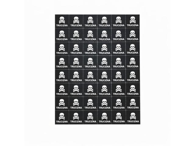 Pharmitis Etykieta informacyjna samoprzylepna Trucizna interakcje ulotka etykieta - 54 szt.