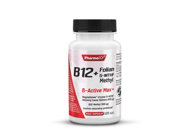 PHARMOVIT B12 + Folian 5-MTHF Methyl interakcje ulotka kapsułki - 120 kaps.