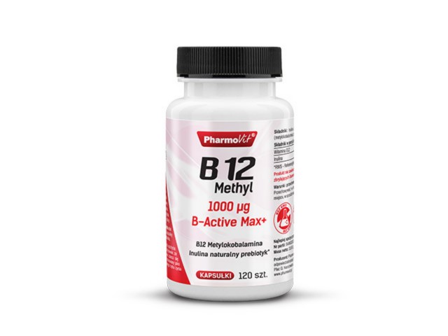 Pharmovit B12 Methyl 1000 mcg interakcje ulotka kapsułki - 120 kaps.