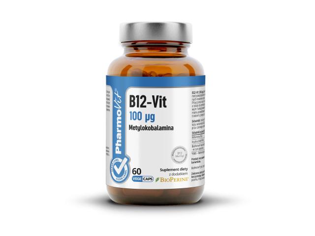 Pharmovit B12-Vit 100 mcg Clean Label interakcje ulotka kapsułki twarde 60 kaps.