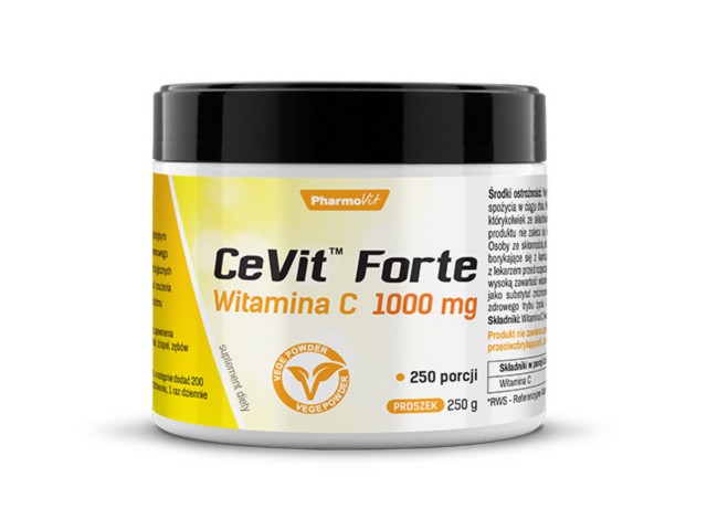 Pharmovit Cevit Forte Witamina C 1000 mg interakcje ulotka proszek  250 g