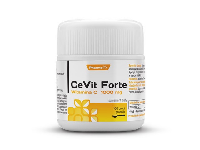 Pharmovit Cevit Forte Witamina C 1000 mg interakcje ulotka proszek - 100 g