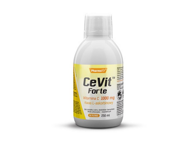 Pharmovit Cevit Forte Witamina C 1000 mg interakcje ulotka płyn  250 ml