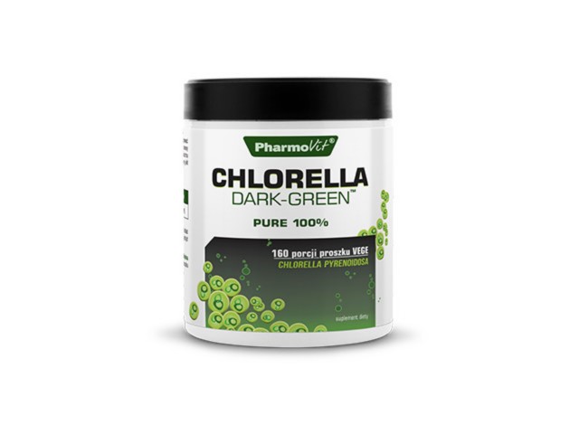 PHARMOVIT Chlorella Dark-Green interakcje ulotka proszek - 240 g